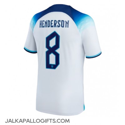 Englanti Jordan Henderson #8 Kotipaita MM-kisat 2022 Lyhythihainen